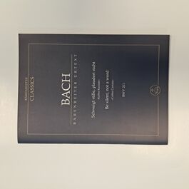 Be Silent, not a Word Coffe Cantata BWV 211 Urtext