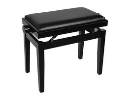 Banco Piano Boston Negro Brillante Vinilo