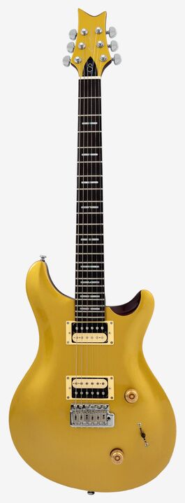 Guitarra Eléctrica Double Cut Sire Guitars Q7 Mgo Metallic Gold