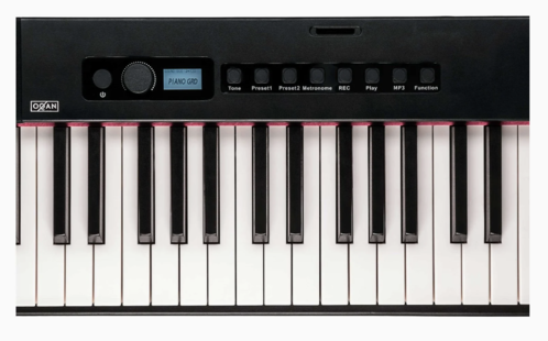 Piano digital OQAN QP100 88 teclas contrapesadas, con batería recrgable, pedal y funda