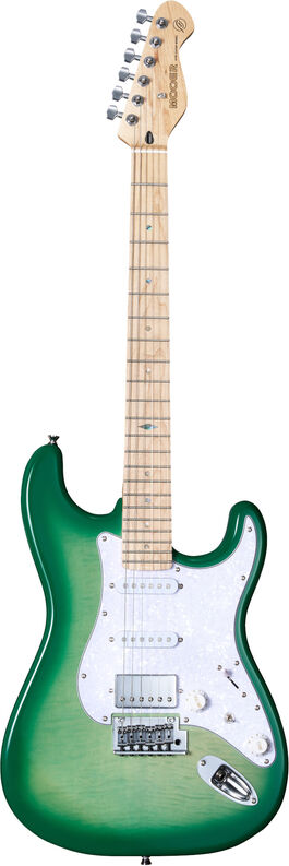 Guitarra Electrica Cuerpo Macizo Mooer Msc30 Pro Lemon Green