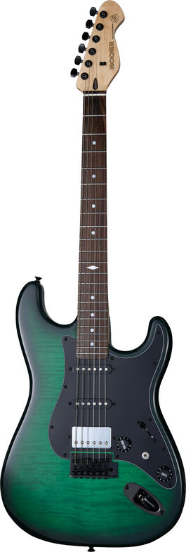 Guitarra Electrica Cuerpo Macizo Mooer Msc31 Pro Green Burst