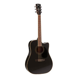 Guitarra Acústica de 6 Cuerdas Cort Ad880ce Bk W/Bag