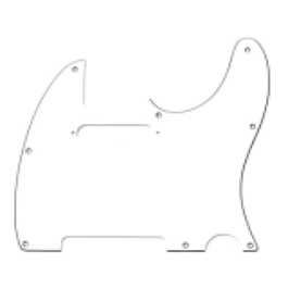 Golpeador 3 Capas Jet Guitars Telecaster S/S PT300-WH Blanco