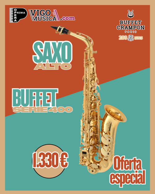 Saxo alto Mib Buffet Serie 400 Lacado (BC8401-1-0)