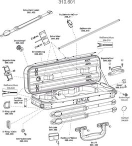 Recambio Funda de Repuesto Estuche Azul Violín Lutería Venezia