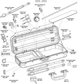 Recambio Concerto Funda de Repuesto para Estuches de Viola Liuteria