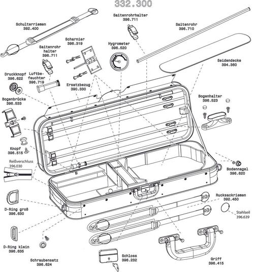 Recambio Concerto Funda de Repuesto para Estuches de Viola Liuteria Recambio Concerto Funda de Repuesto para Estuches de Viola Liuteria