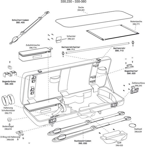 Recambio Estuche viola Idea 3.4 Neck rest GEWA Made in Germany Recambio Estuche viola Idea 3.4 Neck rest GEWA Made in Germany