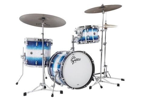 Set de Cascos USA Brooklyn Satin Ice Blue Metallic