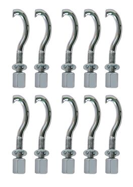 Tensores Brazilian LP3010 LP3010N LP3012 LP3012-SM Pandeiro - LP3006 Tamborim Cromado, 10 unidades