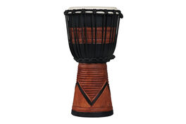 Djembe World Beat Wood Art Negro/Marrón Latin Percussion