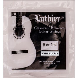 Cuerda 2ª Luthier Blanca Clásica LU-02WH
