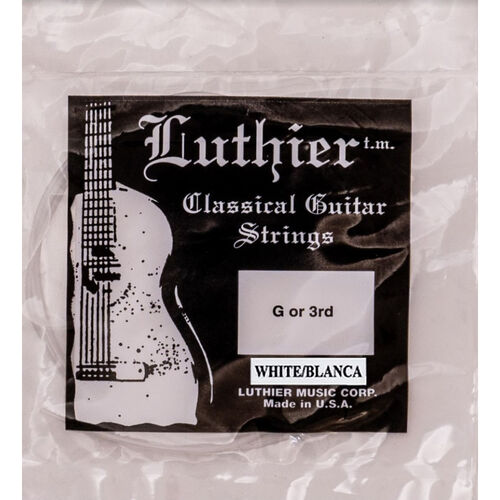 Cuerda 3ª Luthier Blanca Clásica LU-03WH