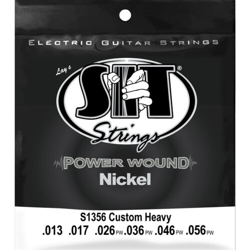 Juego Cuerdas Guitarra Eléctrica SIT Powerwound S1356 013-056