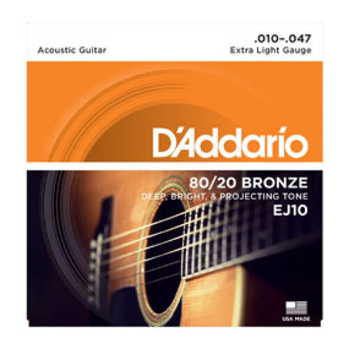 Juego D'Addario Acústica EJ-10 (010-047)