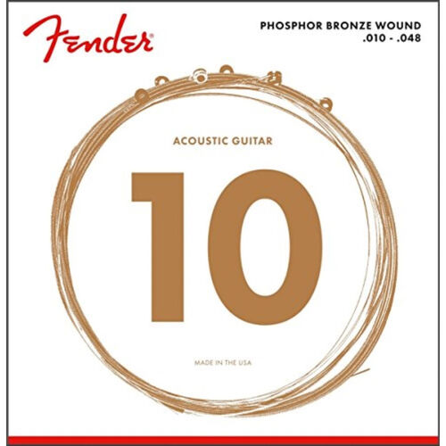 Juego Acústica Fender 60-XL Phosphor Bronze 010-048