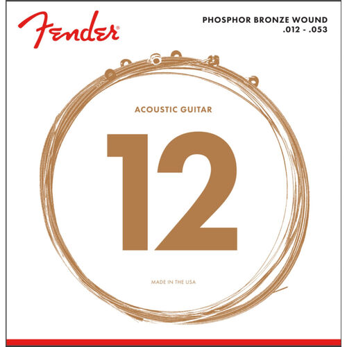 Juego Fender Acústica Phosphor Bronze 60-L (012-053)