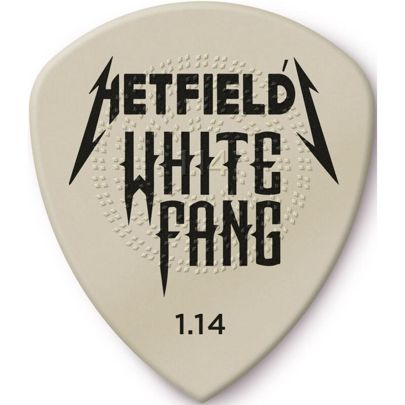 Bolsa 6 Púas Dunlop PH122P-114 Hetfield White Fang 1,14mm Bolsa 6 Púas Dunlop PH122P-114 Hetfield White Fang 1,14mm
