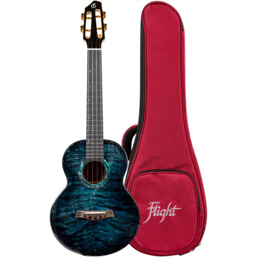 Ukelele Tenor Flight A10QM Anniversary Series Aqua Blue