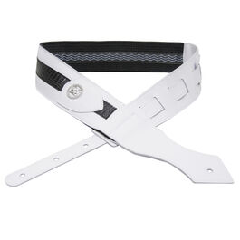 Correa Guitarra o Bajo BG Premium Duo Cuero Blanco y Negro Cocodrilo GLD180X Correa Guitarra o Bajo BG Premium Duo Cuero Blanco y Negro Cocodrilo GLD180X