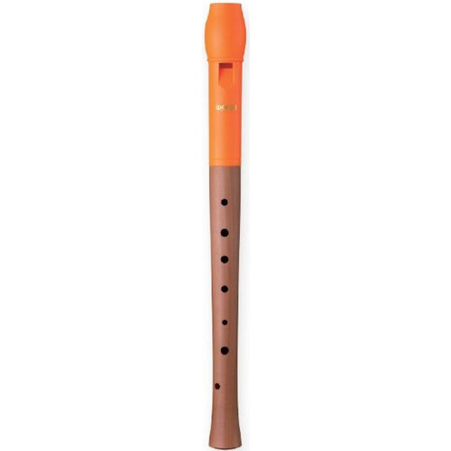 Flauta Dulce Soprano Digitación Alemana Smart WRS-4338G-OG Mixta Naranja