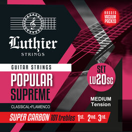 Juego Cuerdas Luthier 20 Súper Carbón Guitarra Clásica LU-20SC