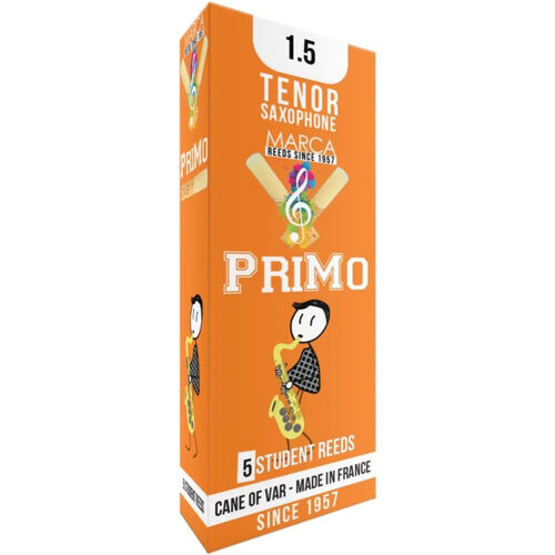 Caja 5 Cañas Saxo Tenor Marca Primo 1½