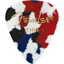 Pack 12 Púas Fender 0351-750 Confetti Thin
