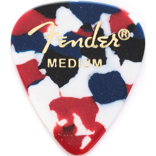 Pack 12 Púas Fender 0351-850 Confetti Medium