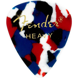 Pack 12 Púas Fender 0351-950 Confetti Heavy