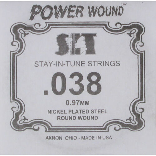 Cuerda Guitarra Eléctrica SIT ,038PW