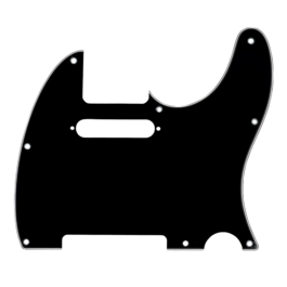 Golpeador 3 Capas Jet Guitars Telecaster S/S PT300-BK Negro Golpeador 3 Capas Jet Guitars Telecaster S/S PT300-BK Negro