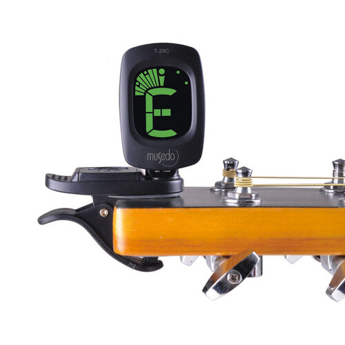 Afinador Musedo Cromático T-29C Autoencendido Pinza