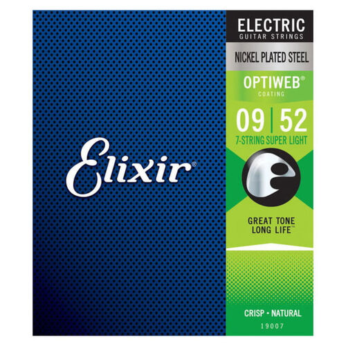 Juego Elixir Eléctrica Optiweb 7 Cuerdas 19007 (009-052)