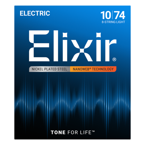 Juego Elixir Eléctrica Nanoweb 8 Cuerdas 12062 (010-074)