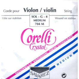 Cuerda 4ª Corelli Violín Crystal 704-M