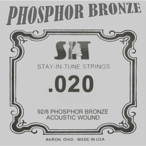 Cuerda Guitarra Acústica SIT Phosphor Bronze ,020B