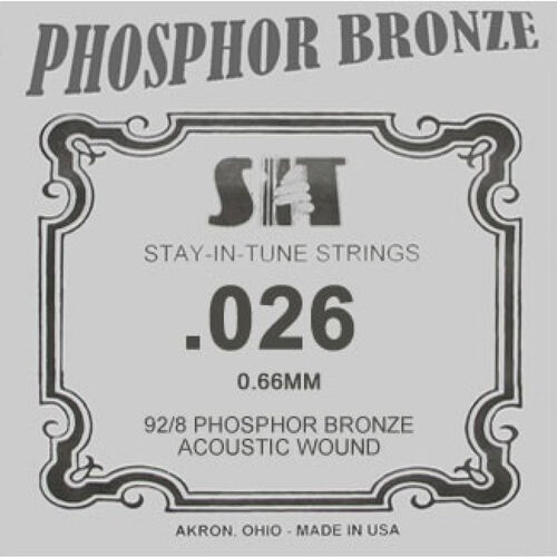 Cuerda Guitarra Acústica Phosphor Bronze SIT ,026B