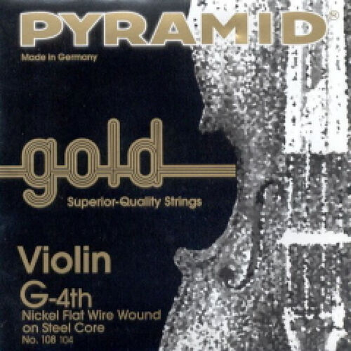 Cuerda 4ª Pyramid Gold Violín 1/2 108104