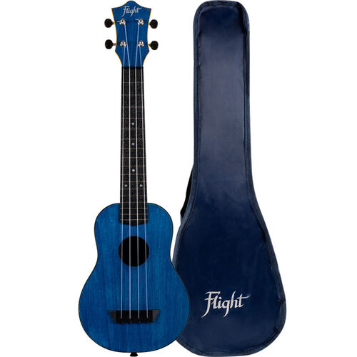 Ukelele Soprano Flight TUSL-35DB Travel Concert Scale Azul Fuerte