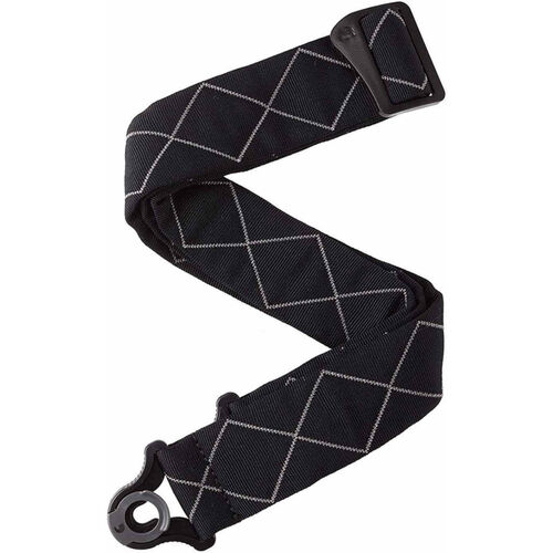 Correa D'Addario 50BAL02 Auto Lock Diamonds Acolchada Negra Correa D'Addario 50BAL02 Auto Lock Diamonds Acolchada Negra