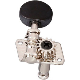 Clavijero Ukelele Gotoh UK12-B5-N Niquelado Palomilla Negra Clavijero Ukelele Gotoh UK12-B5-N Niquelado Palomilla Negra