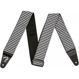 Correa Fender 0709-005 Houndstooth Blanca
