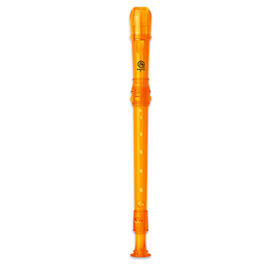 Flauta Dulce Soprano Digitación Barroca Angel ASRB-251OR Plástico Naranja
