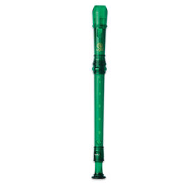 Flauta Dulce Soprano Digitación Barroca Angel ASRB-251GR Plástico Verde