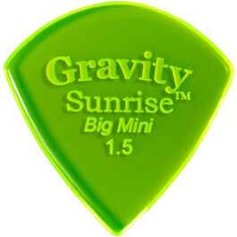 Púa Gravity Sunrise Big Mini 1,5mm Polished Verde GSUB15P