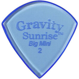 Púa Gravity Sunrise Big Mini 2,0mm Polished Azul GSUB2P