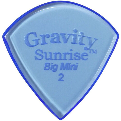 Púa Gravity Sunrise Big Mini 2,0mm Polished Azul GSUB2P
