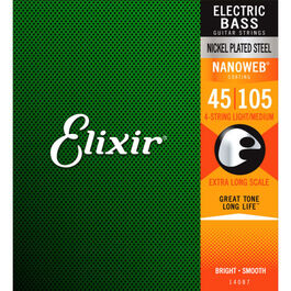 Juego Elixir Bajo Nickel 14087 (45-105) XL